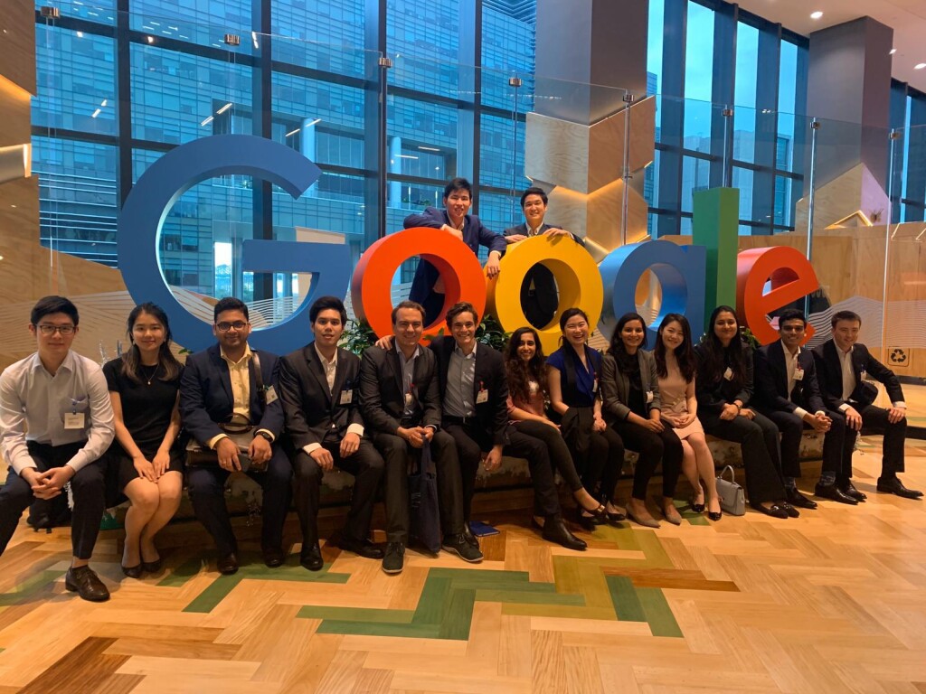 Google company visit; one of the networking events that the author attended