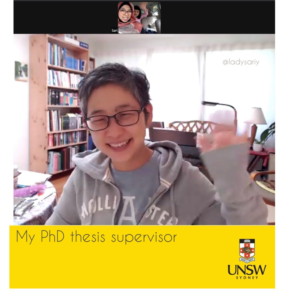 Associate Professor Mira Kim sebagai Supervisor untuk penelitian Sari di UNSW Australia. Sumber: Dokumentasi pribadi