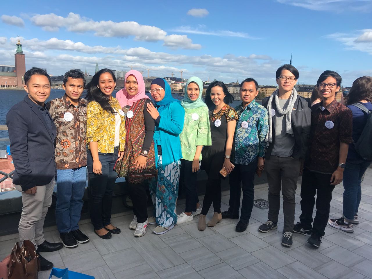 Foto bersama sebagian teman-teman penerima beasiswa SISS2018 Indonesia pada acara Kick-Off di Stockholm