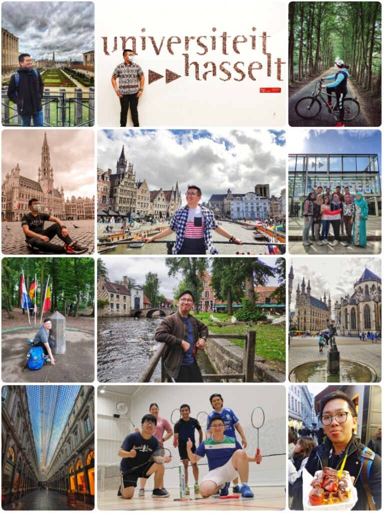Glimpses of my journeys in Belgium: Cycling, waffle, old buildings, Indonesian folks, etc.
